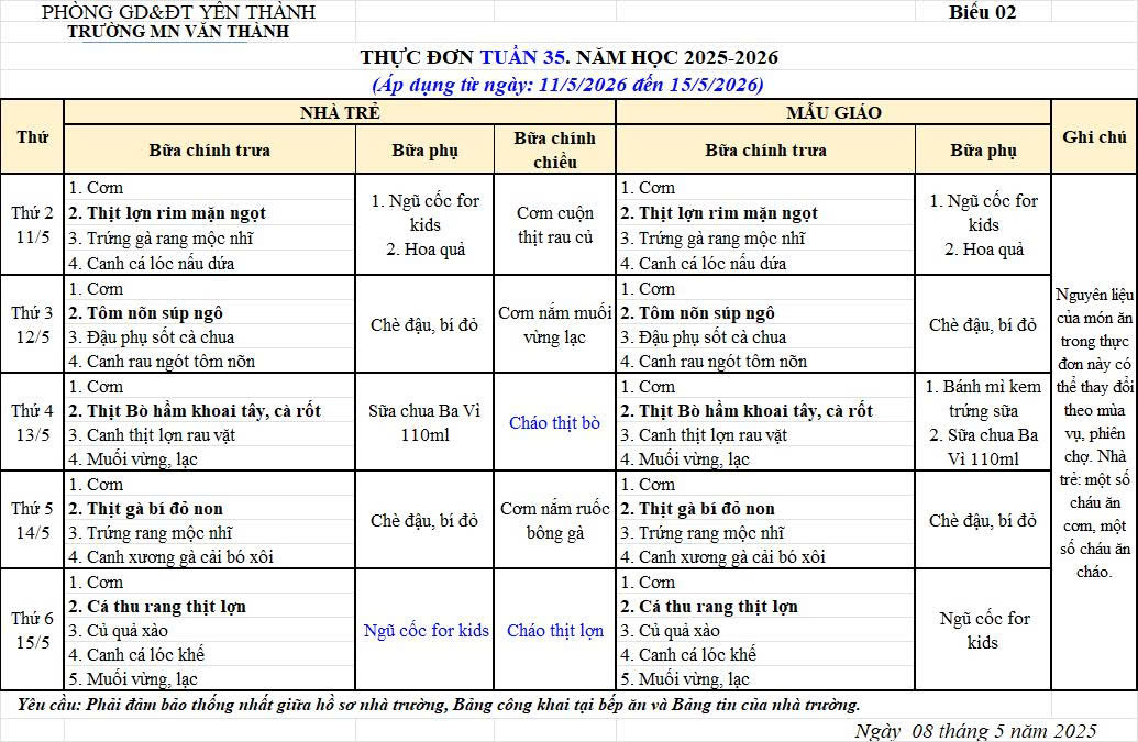 TĐ tuần 35 2026